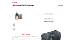 Desktop Screenshot of herefordstorage.co.uk